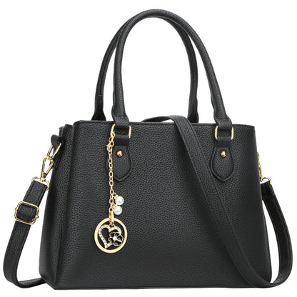 KKXIU Women Satchel Bags Handle Shoulder Handbags and Purses Pockets Zipper Leather Crossbody Bags