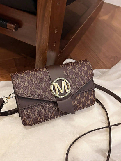 Fashionable And Versatile Girl's Single Shoulder Crossbody Small Square Bag